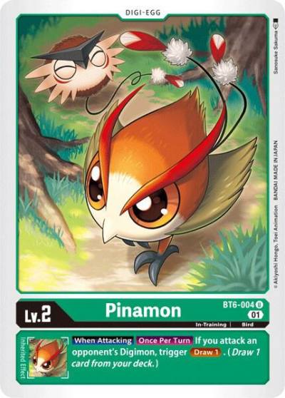 Pinamon BT6-004 U Double Diamond Digimon card