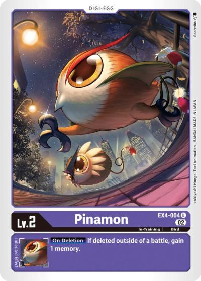 Pinamon EX4-004 U Alternative Being Booster Digimon card