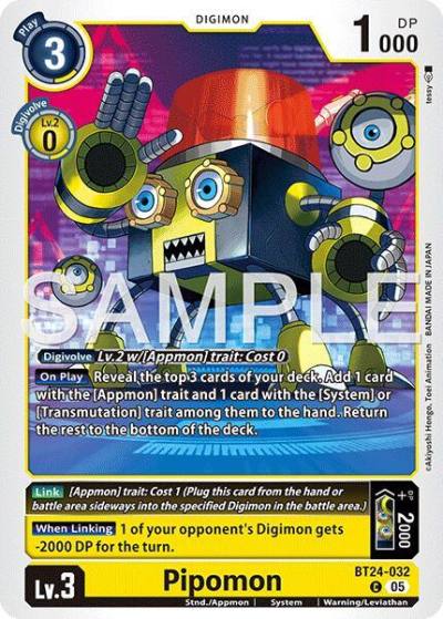 Pipomon BT24-032 C Time Stranger Digimon card