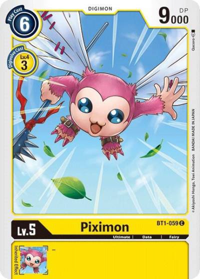 Piximon BT1-059 C Release Special Booster 1.0 Digimon card
