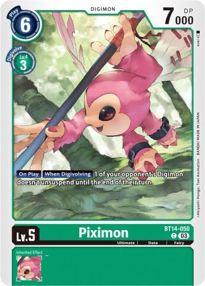 Piximon BT14-050 C Blast Ace Digimon card