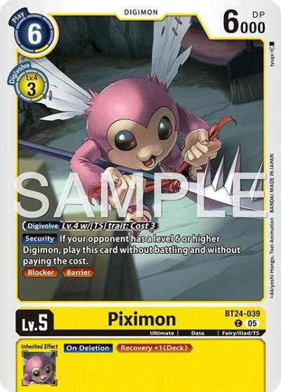 Piximon BT24-039 C Time Stranger Digimon card