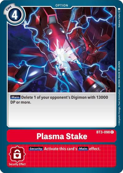 Plasma Stake BT3-098 C Release Special Booster 1.5 Digimon card