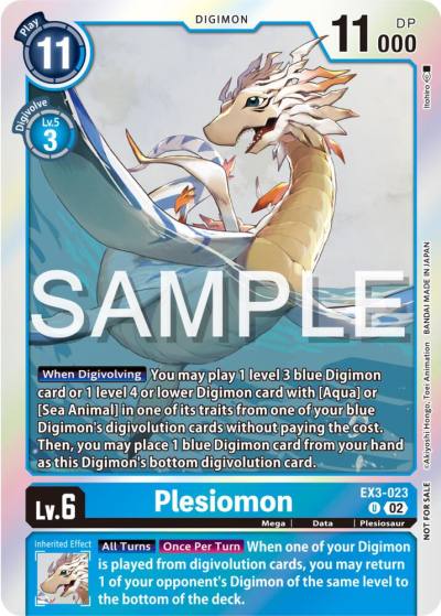 Plesiomon Event Pack 6 EX3-023 U Draconic Roar Digimon card