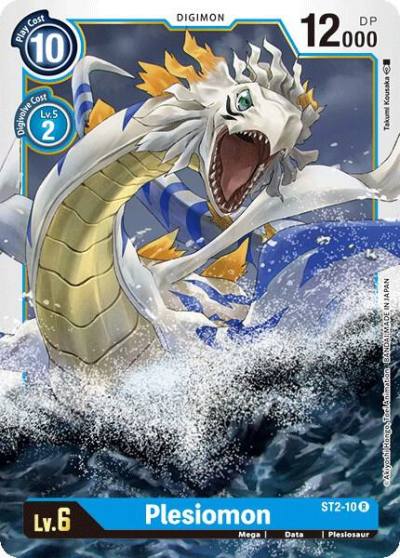 Plesiomon ST2-10 R Starter Deck 02: Cocytus Blue Digimon card