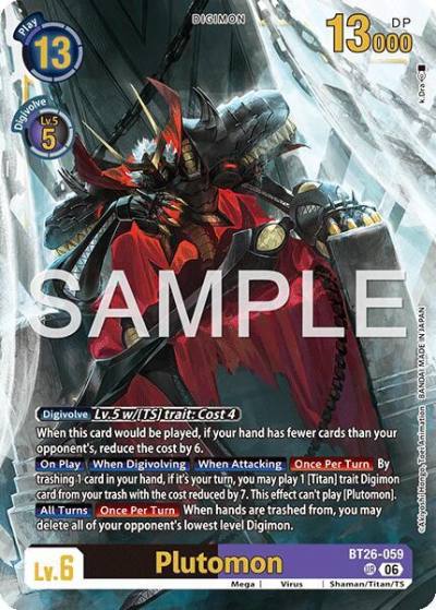 Plutomon BT26-059 UR Timeless Bonds Digimon card