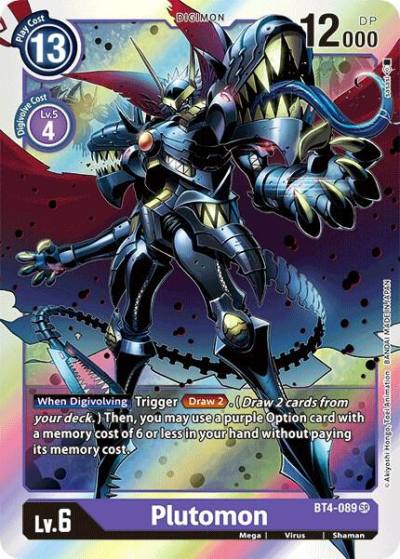Plutomon BT4-089 SR Great Legend Digimon card