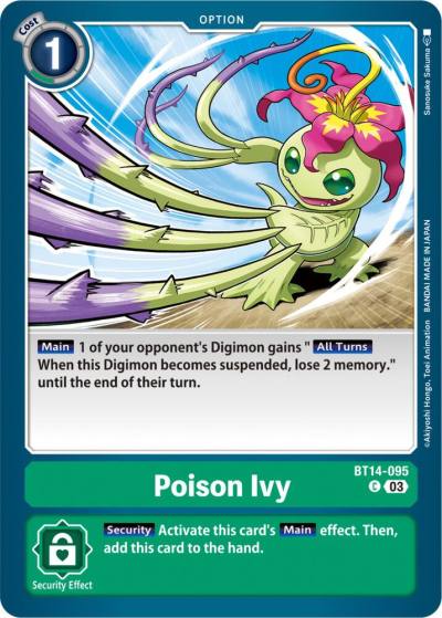 Poison Ivy BT14-095 C Blast Ace Digimon card