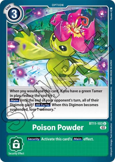 Poison Powder BT11-103 U Dimensional Phase Digimon card