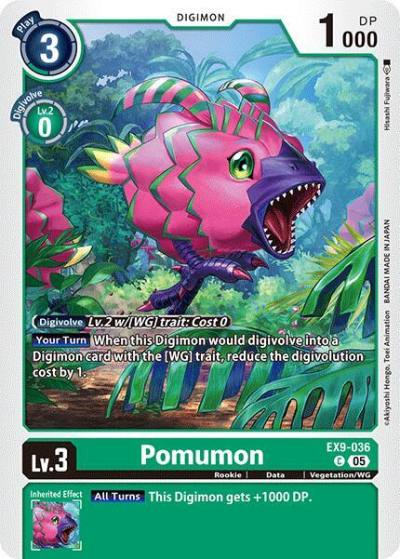 Pomumon EX9-036 C Versus Monsters Digimon card