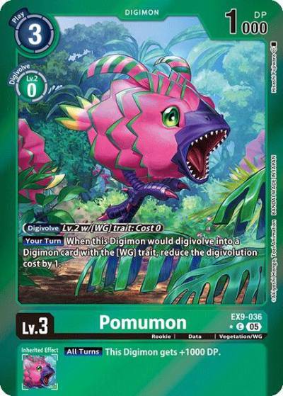 Pomumon Limited Foil EX9-036 C Versus Monsters Digimon card