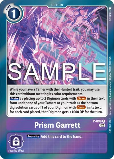 Prism Garrett 3rd Anniversary Update Pack P-096 P Digimon Promotion Cards Digimon card