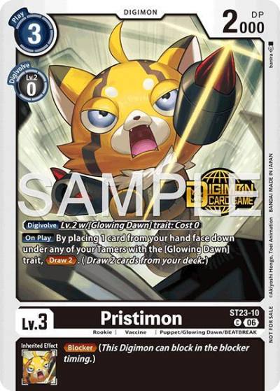 Pristimon Welcome Tamers Pack Vol2 ST23-10 C Starter Deck 23: Beatbreak Release Event Cards Digimon card