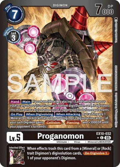 Proganomon Limited Foil EX10-032 C Sinister Order Digimon card
