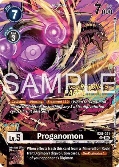Proganomon Regionals 25 26 Season 2 Participant EX8-051 R Chain of Liberation Digimon card