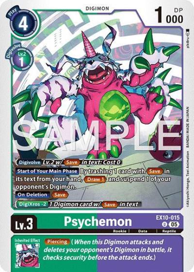 Psychemon EX10-015 U Sinister Order Digimon card
