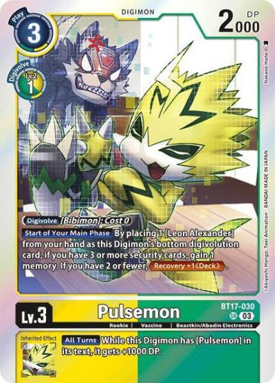 Pulsemon BT17-030 SR Secret Crisis Digimon card