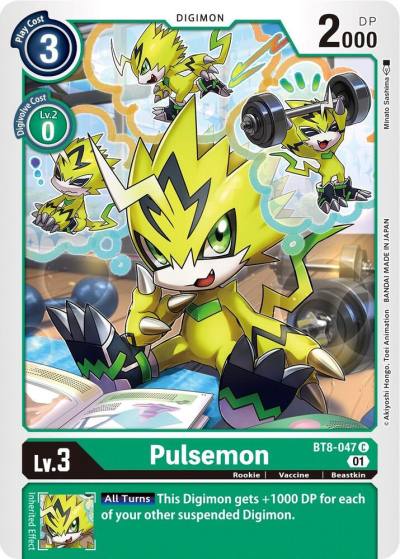 Pulsemon BT8-047 C New Awakening Digimon card