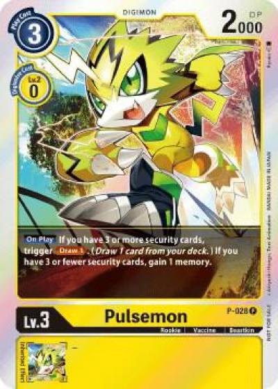 Pulsemon Double Diamond Pre Release P-028 P Digimon Promotion Cards Digimon card