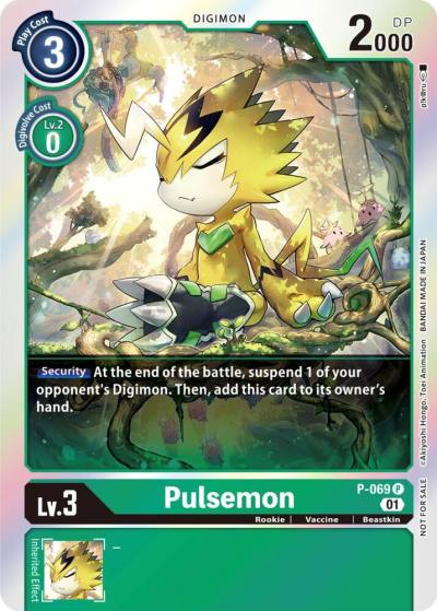 Pulsemon Limited Card Pack P-069 P Digimon Promotion Cards Digimon card