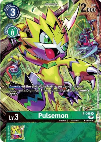 Pulsemon Official Tournament Pack Vol10 P-069 P Digimon Promotion Cards Digimon card