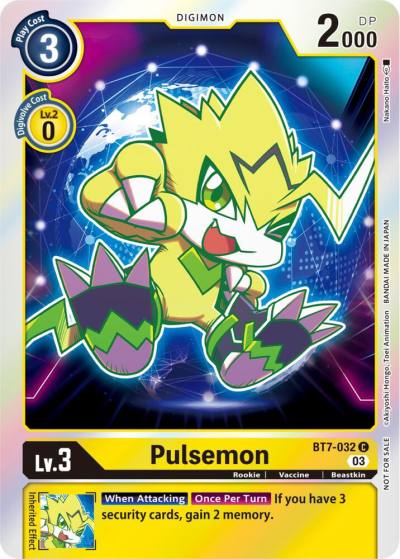 Pulsemon Official Tournament Pack Vol11 BT7-032 C Next Adventure Digimon card