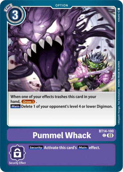 Pummel Whack BT14-100 C Blast Ace Digimon card