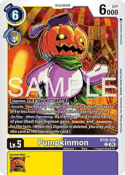 Pumpkinmon BT26-030 C Timeless Bonds Digimon card