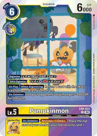 Pumpkinmon EX8-033 R Chain of Liberation Digimon card