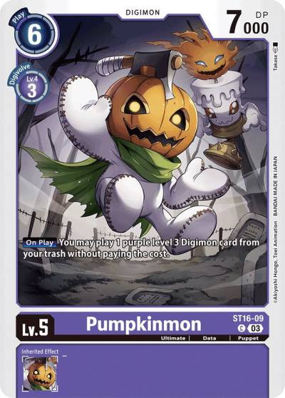 Pumpkinmon ST16-09 C Starter Deck 16: Wolf of Friendship Digimon card