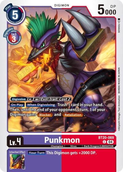 Punkmon BT20-069 C Release Special Booster 2.5 Digimon card