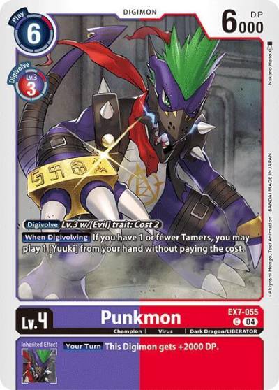 Punkmon EX7-055 C Digimon LIBERATOR Digimon card
