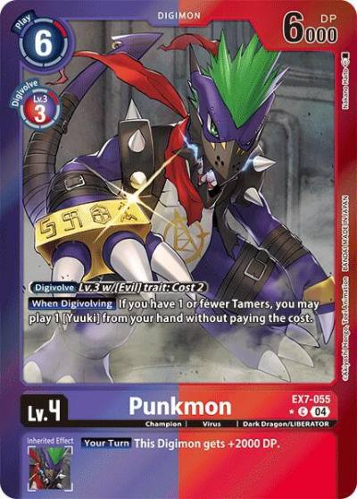 Punkmon Foil EX7-055 C Digimon LIBERATOR Digimon card