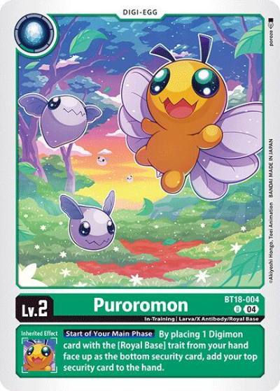 Puroromon BT18-004 U Release Special Booster 2.0 Digimon card