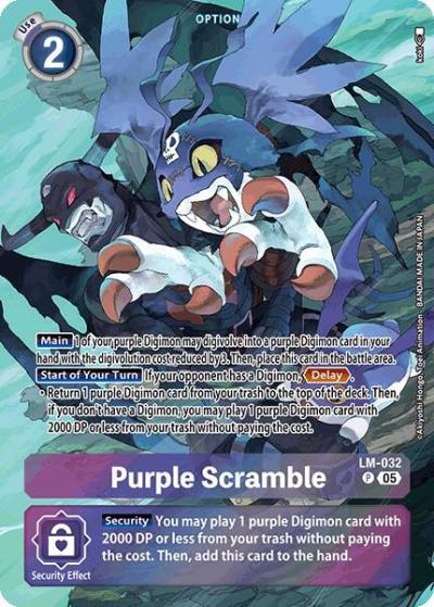 Purple Scramble Alternate Art LM-032 P Starter Deck 21: Hero of Hope Digimon card