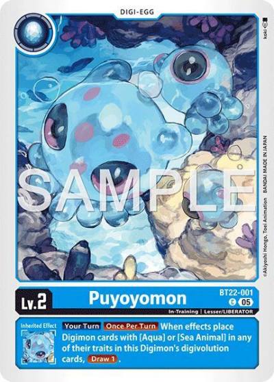 Puyoyomon BT22-001 C Cyber Eden Digimon card