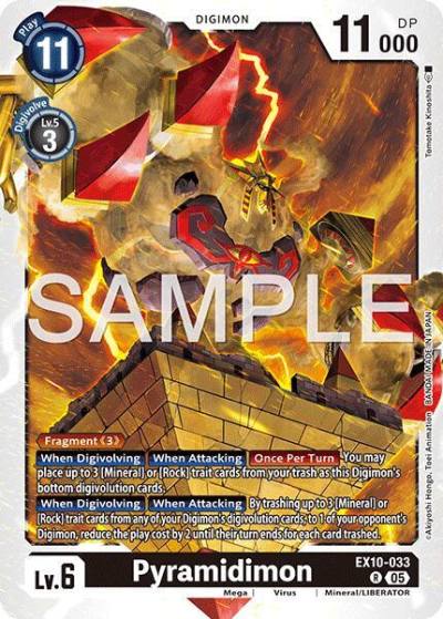 Pyramidimon EX10-033 R Sinister Order Digimon card