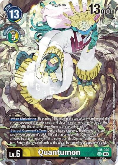 Quantumon Alternate Art LM-020 SEC Special Limited Set Digimon card