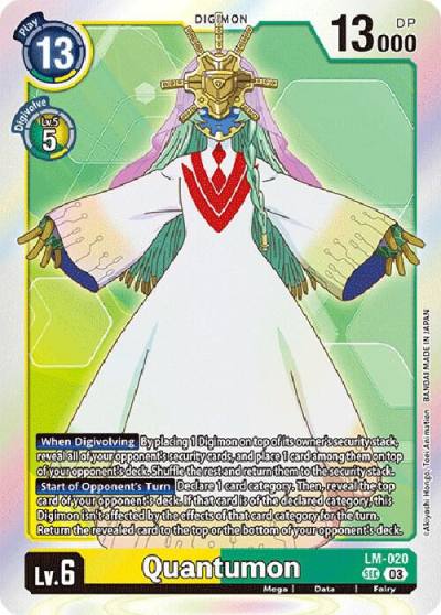 Quantumon English Exclusive LM-020 SEC Exceed Apocalypse Digimon card