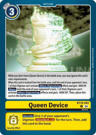 Queen Device BT19-093 C Release Special Booster 2.5 Digimon card