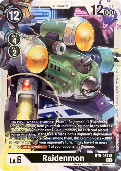 Raidenmon BT9-067 R Revision Pack Cards Digimon card