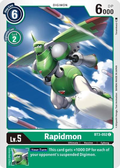 Rapidmon BT3-052 C Release Special Booster 1.5 Digimon card