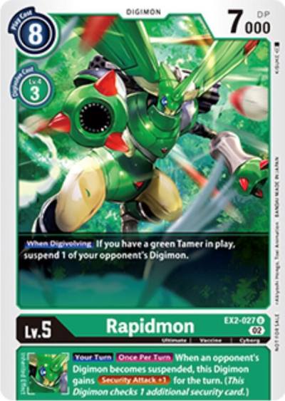 Rapidmon Tamer Party Vol 6 Promo EX2-027 U Digital Hazard Digimon card