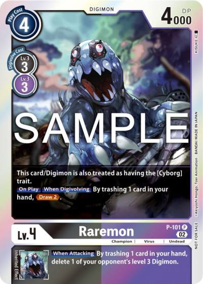 Raremon Limited Card Pack Ver2 P-101 P Digimon Promotion Cards Digimon card