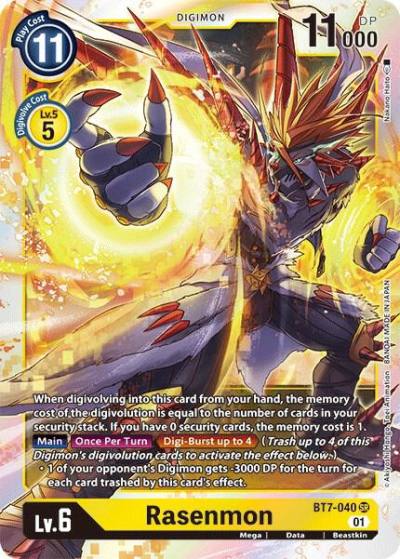 Rasenmon BT7-040 SR Next Adventure Digimon card