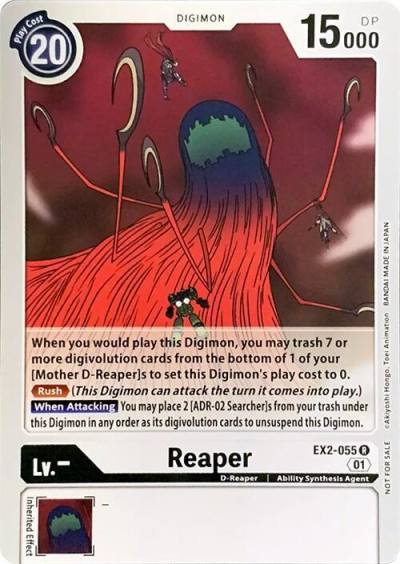 Reaper EX2-055 R Revision Pack Cards Digimon card