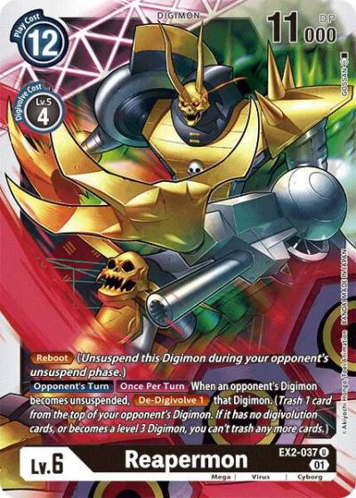 Reapermon EX2-037 U Digital Hazard Digimon card