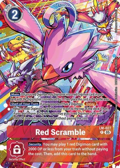 Red Scramble Alternate Art LM-027 P Starter Deck 21: Hero of Hope Digimon card