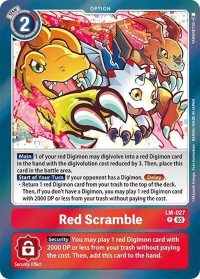 Red Scramble LM-027 P Special Limited Set Digimon card