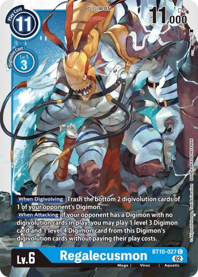 Regalecusmon BT10-027 C Xros Encounter Digimon card